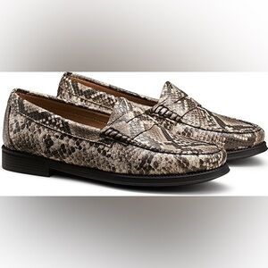 G.H Bass Whitney Easy Weejun snakeskin eu 40 size 9 new with box